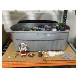 Large collection of Plastic Christmas ornaments