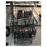 Metal basket frames, assorted