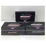 3 NOS open box model build kits McLaren Tamiya.