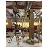 2 Metal candle stick holders