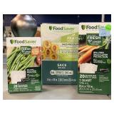Food saver vacuum seal bags, asstd