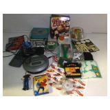 TX-30x solar calculator, CDs, locker magnets,