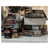 VHS tapes, Star Wars, Jurassic Park & more, CDs,