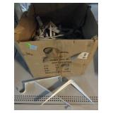 Box of Metal L Brackets.