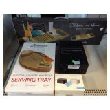 NIB Items. Bamboo Football Serving Tray, Bamboo