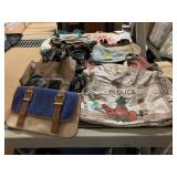 Assorted fashion handbags, purses