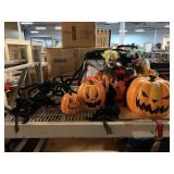 Halloween Holiday decor. Pumpkins, clowns,