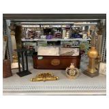 Copper tub, candle holderï¿½s & more