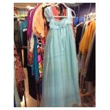 Assorted fashion clothing. Retro style dresses