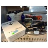 4 Ounce Cobalt Blue Glass Bottles with Lids,