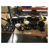 Dinnerware w/flatware, knife set and more