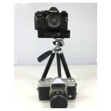 Mamiya ZE & Kiowa Model E 35 mm Cameras, Each