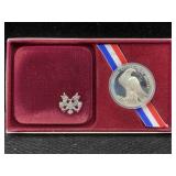 1984 Olympics $1 Coin W/case