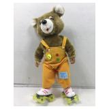 Vtg Sammy Skates musical roller skating teddy