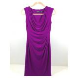 Evening dress, short, fushica, sz 4