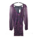 Evening dress, black/pink, sz M