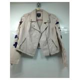 Urban Retro pink motorcycle biker jacket w/