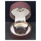 Tommy Bahama Quartz Watch W/box & Tag, Steel,