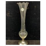 Weighted Sterling Rose Flower Vase, Tw 238.4g,