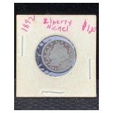1892 V Nickel