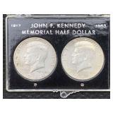 2 -1964 Kennedy Half Dollars