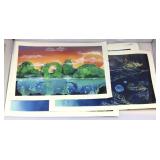 12 Michael Neiter Signed Spray Paint Art