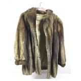 Vtg Mid-Length Fur Coat. Very Soft Est. Sz
