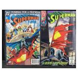 2-1993 Superman Comic Books