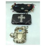 Vtg Mary Frances handbag, Kathy Van Zeeland faux