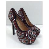 Cape Robbin stiletto high heeled shoe, black