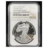 2016 W 1oz. .999 Fine Silver American Eagle Round