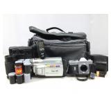 13 Rolls Asstd 35mm Film (Unused) w/ Cameras in