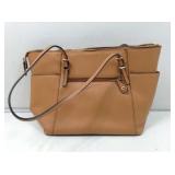 Michael Kors Jet Set satchel tote bag, tan/camel