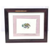 Dan Mitra Signed LE Colored Etching. ï¿½Butterflyï¿½