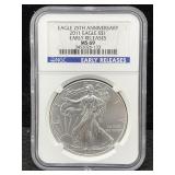 2011 1oz. .999 Fine Silver American Eagle Round,