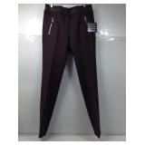 Anne Klein slim ankle pant, chocolate brown, sz 4