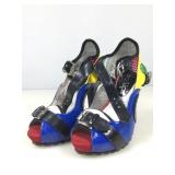 Two Lips jelly bean color high heel shoes sz 5M
