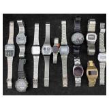 12 Old Quartz Watches, See Photos