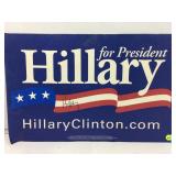 Signed Hillary Clinton for President poster