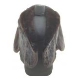 Black Mink Fur Stole w/ Pockets by Goldwaters