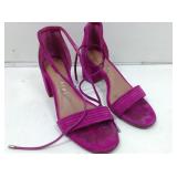 Gianni Bini magenta tie open-toe shoe, sz 6M,