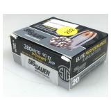 20 Rounds 380 ACP Ammo - 90gr JHP