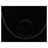 14k Gold Chain Necklace, Tw 0.6g, Sz 21in Long