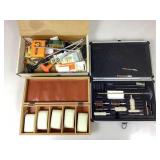 Gun Cleaning Supplies and Wood Gift Box