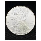 2008 1 Oz .999 Silver Eagle Round Lady Liberty