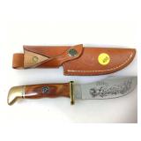 Buck Ducks Unlimited Hunting Knife with Sheath -
