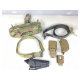 Military Belt, Muff, Holsters and more