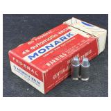 50 Rounds 45 ACP ammo - 185gr Wad Cutters