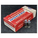 50 Rounds 45 ACP ammo - 185gr Wad Cutters