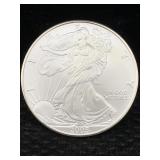 2005 1 Oz .999 Silver Eagle Round Lady Liberty